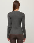 Bliss Scallop Edge Cardigan Sweater