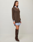 Carrie Mixed Media Sweater Dress