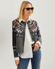 Alina Mixed Media Jacquard Cardigan