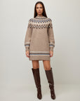 Vera Jacquard Sweater Dress