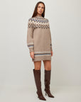 Vera Jacquard Sweater Dress
