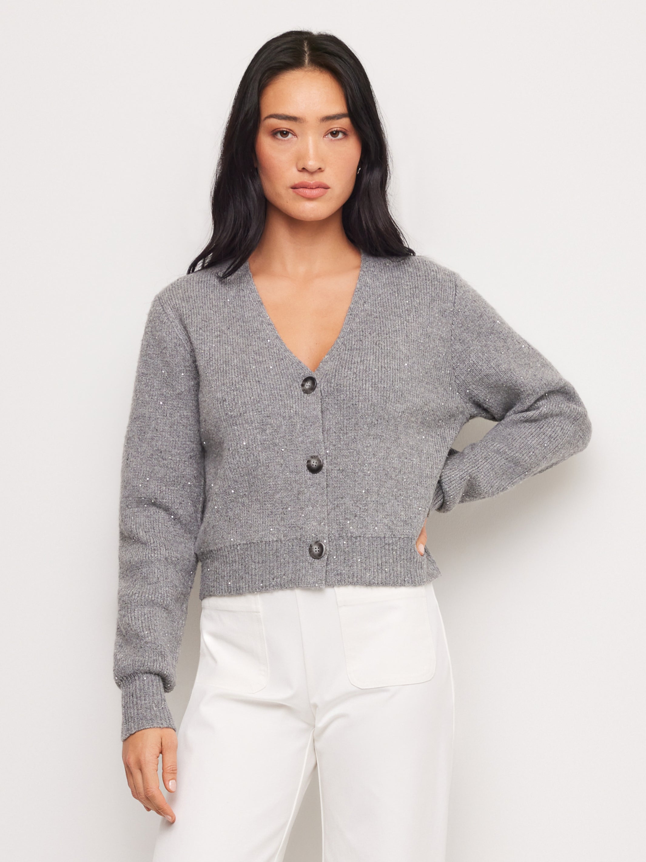 Nae Sequin Cardigan Sweater