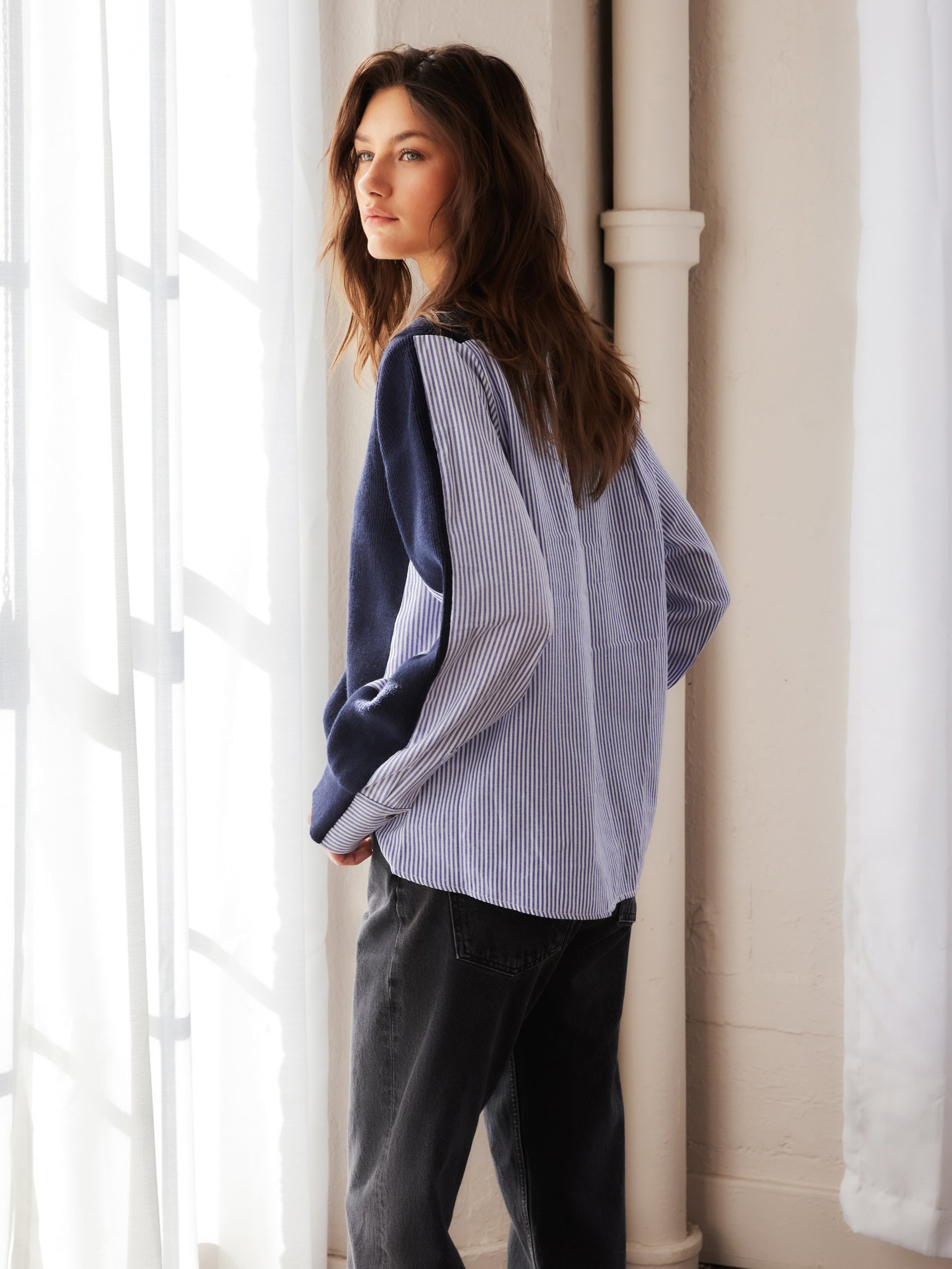 Celine Mixed Media Cardigan