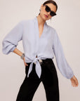 Capri Tie-Front Blouse