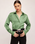 Tawnie Side-Pleat Shirt