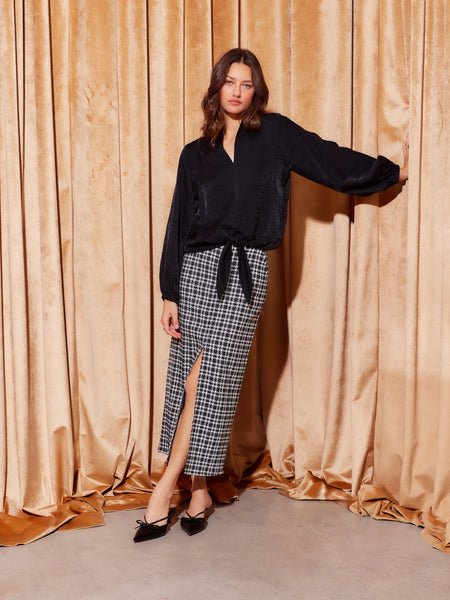 Elyce Front Slit Midi Skirt | Fifteen Twenty Clothing