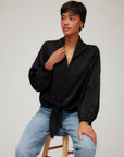 Scarlet Tie-Front Top