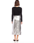 Kaia Faux Leather Midi Skirt