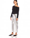 Faux Leather Cropped Pants