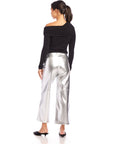 Faux Leather Cropped Pants