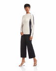 Cass Colorblock Mockneck Top