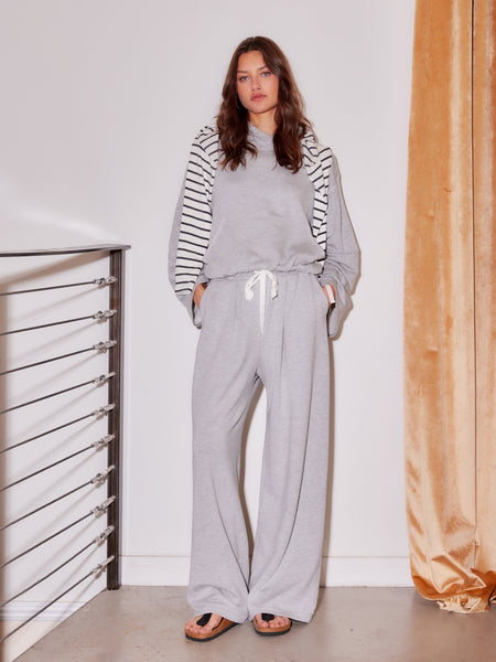 les Tendre A-LINE LOGO ニット　グレー CHISEL LIGHT 7/8 Legging Grey Marl