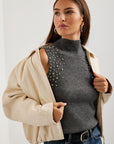 Regin Faux Leather Bomber Jacket