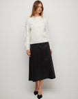 Bodie Faux Leather Midi Skirt