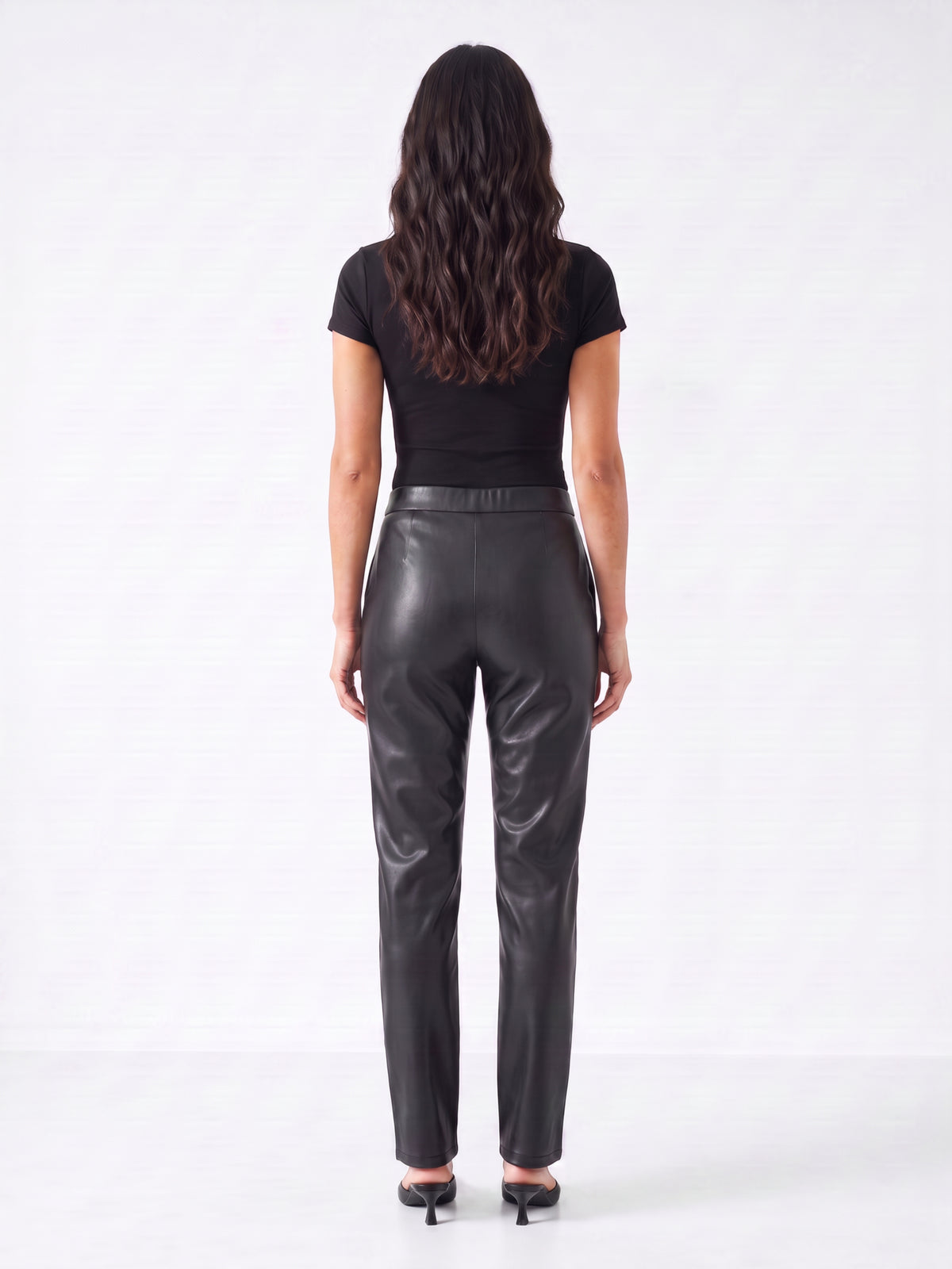 Laurel Faux Leather Straight Leg Pants