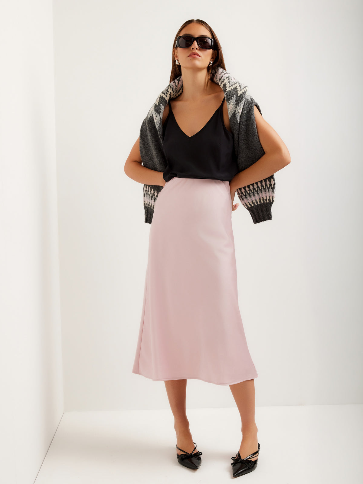 Eva Bias Ankle Skirt