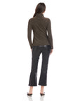 Adina Crossover Turtleneck Top