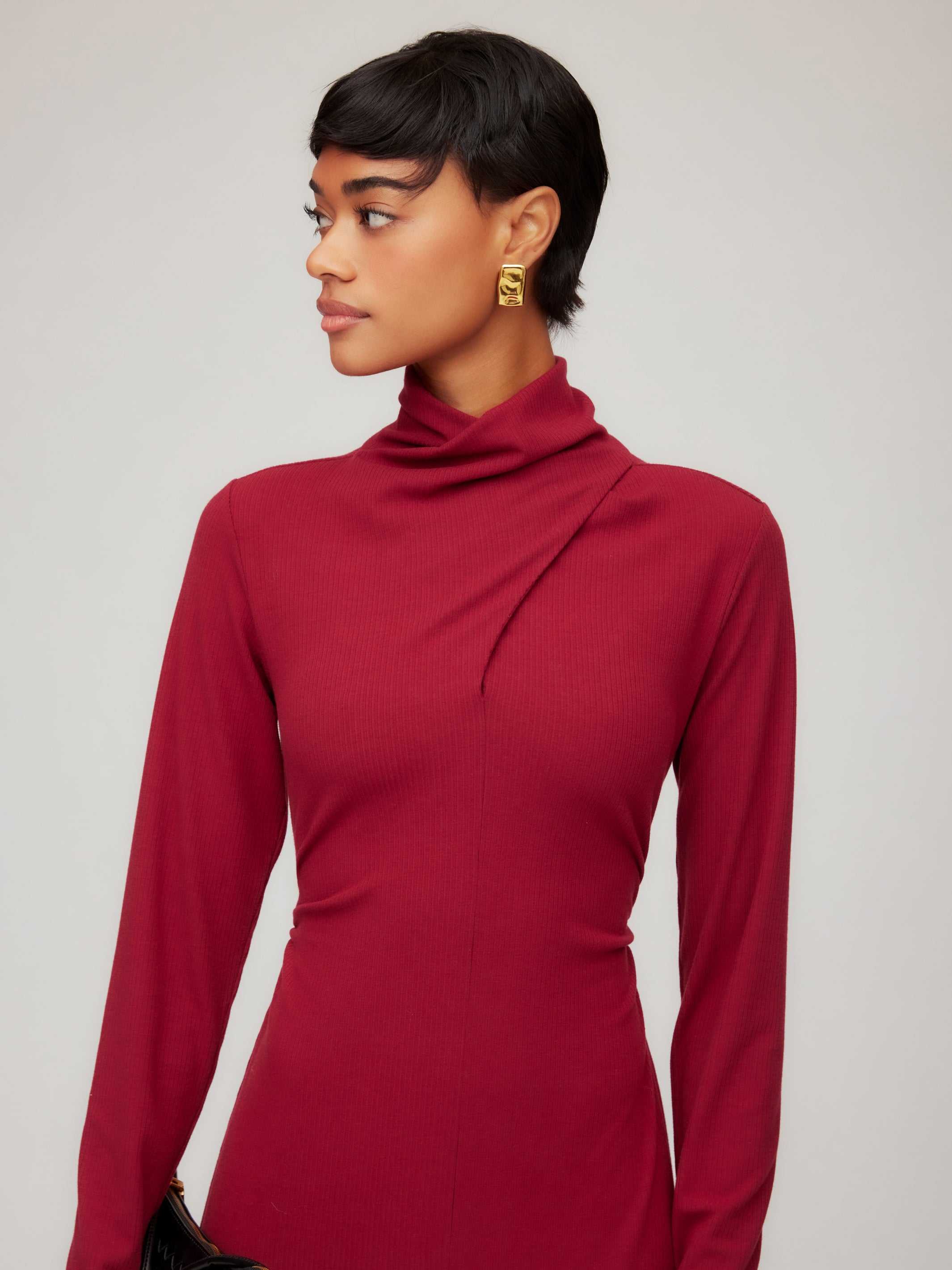 ★Tasha★ Tasha Turtleneck Midi Dress - Elegant & Versatile Women's Dress