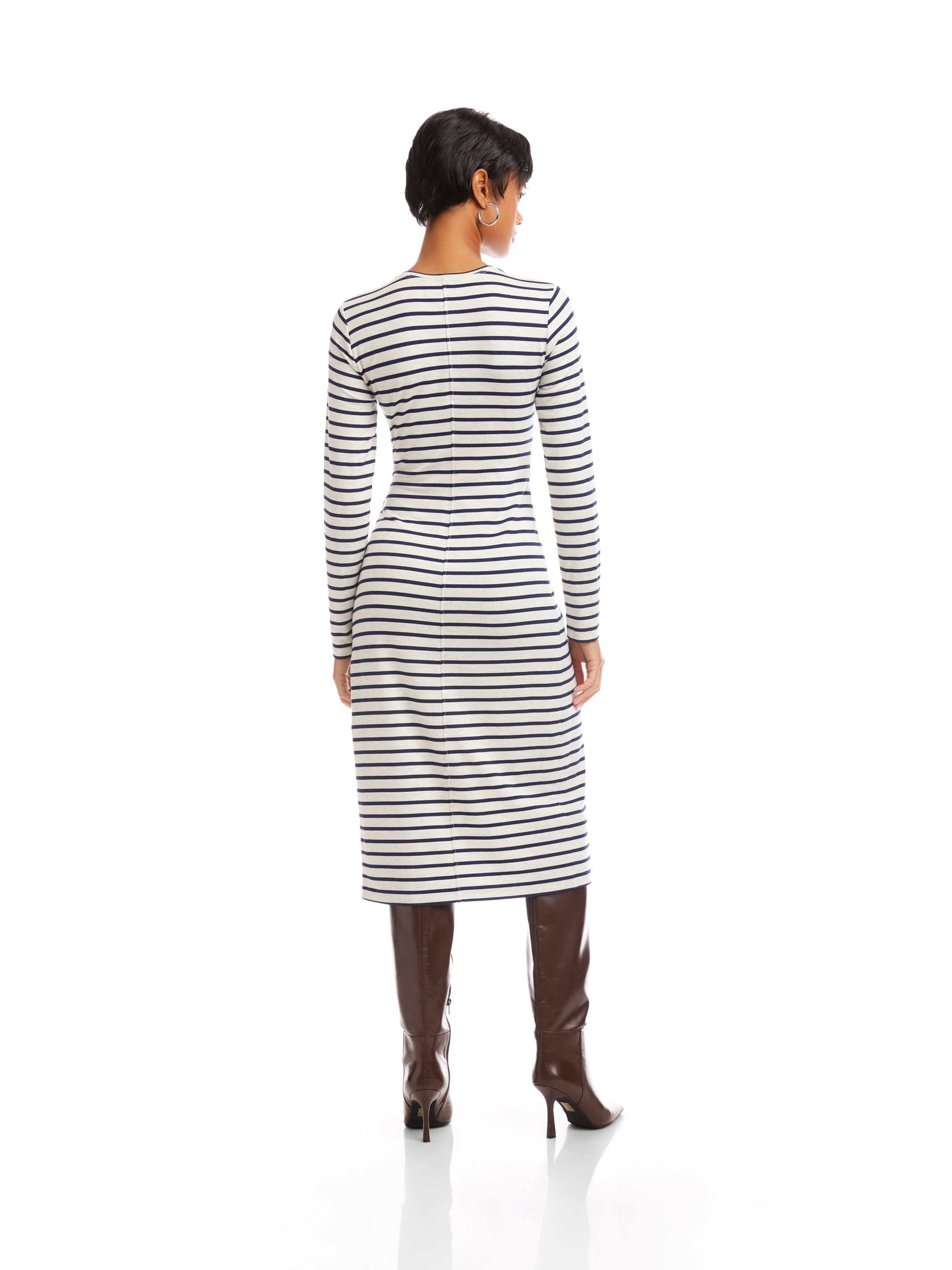 sadie midi dress Fifteen Twenty Sadie Side Drape Midi Dress