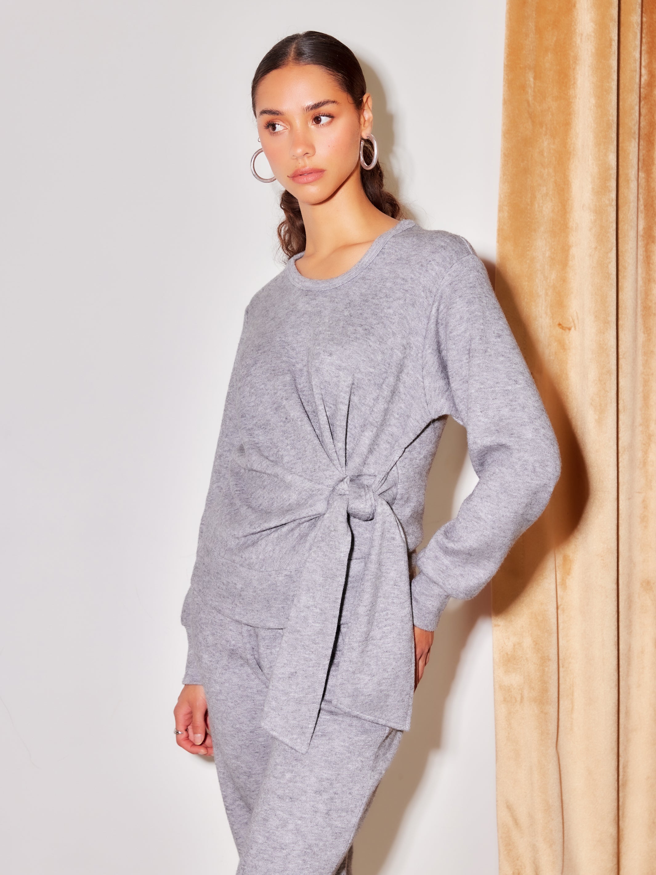 Drea Shirred Knot Top