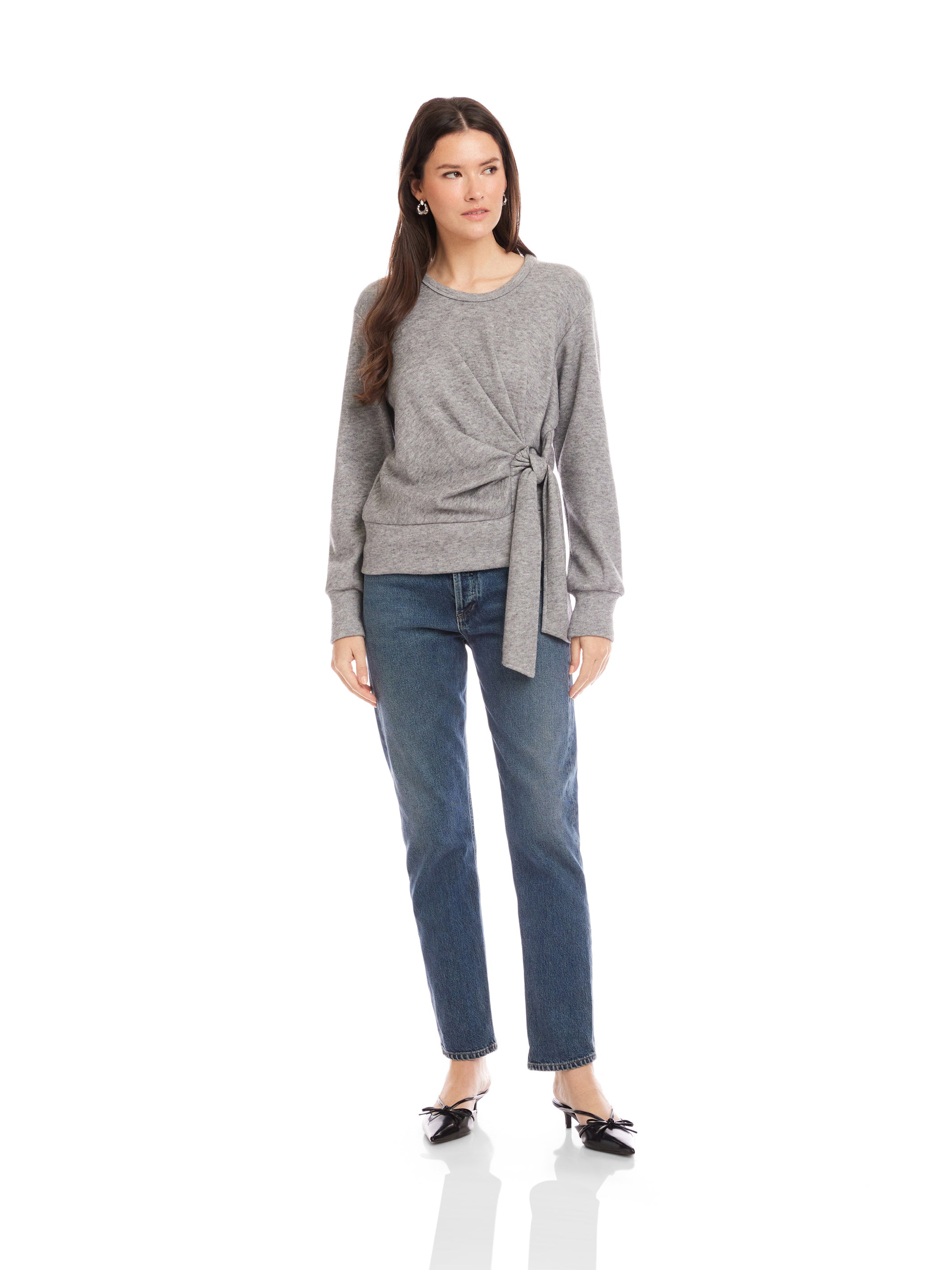 Drea Shirred Knot Top