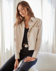Casi Corduroy Button-Up Top
