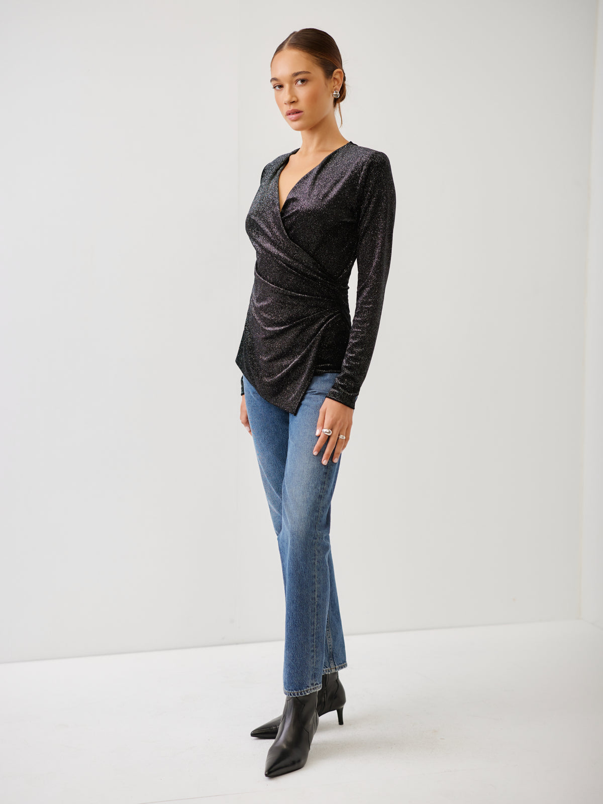 Imara Long Sleeve Wrap Top