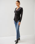 Imara Long Sleeve Wrap Top