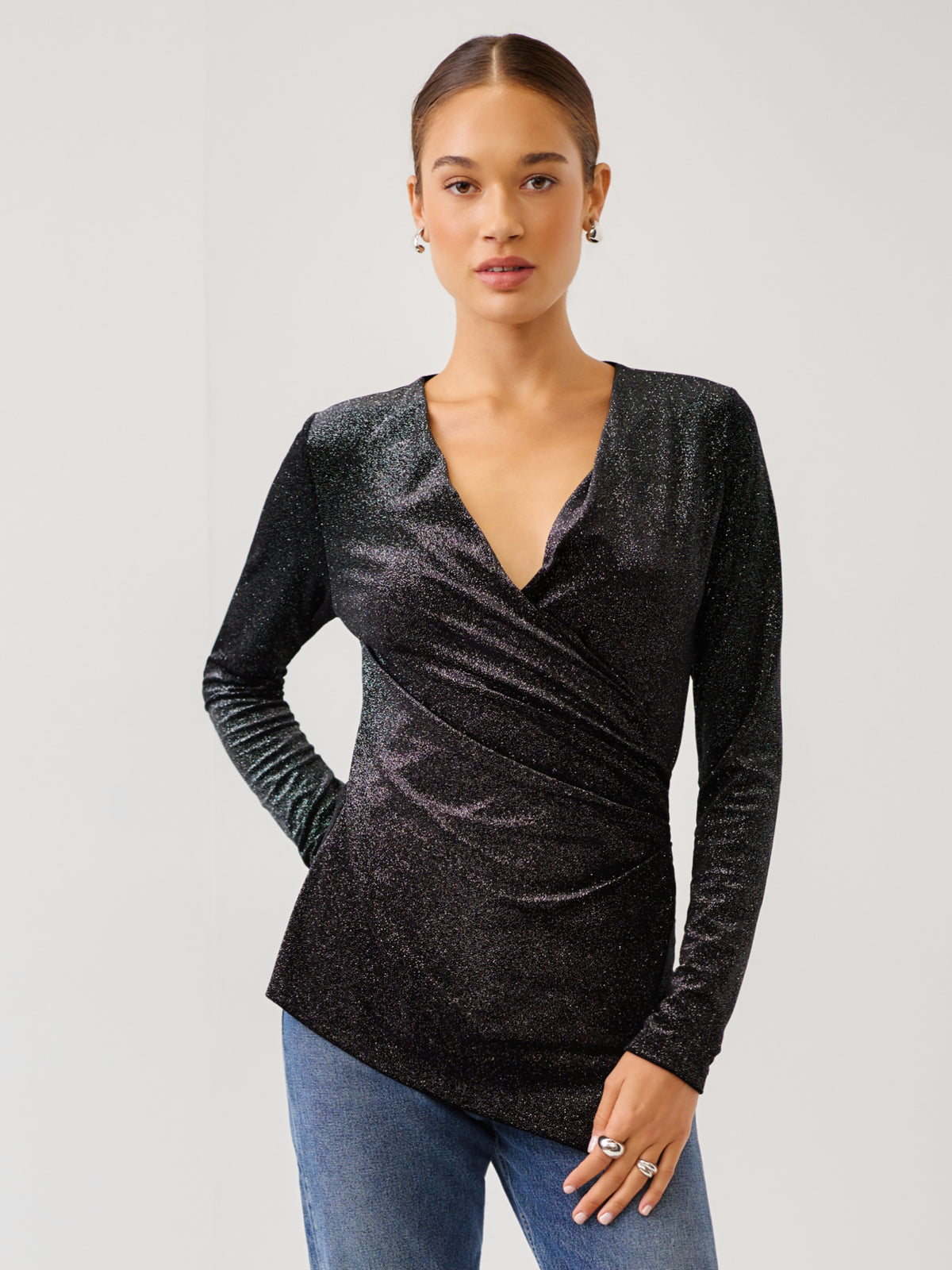 Imara Long Sleeve Wrap Top