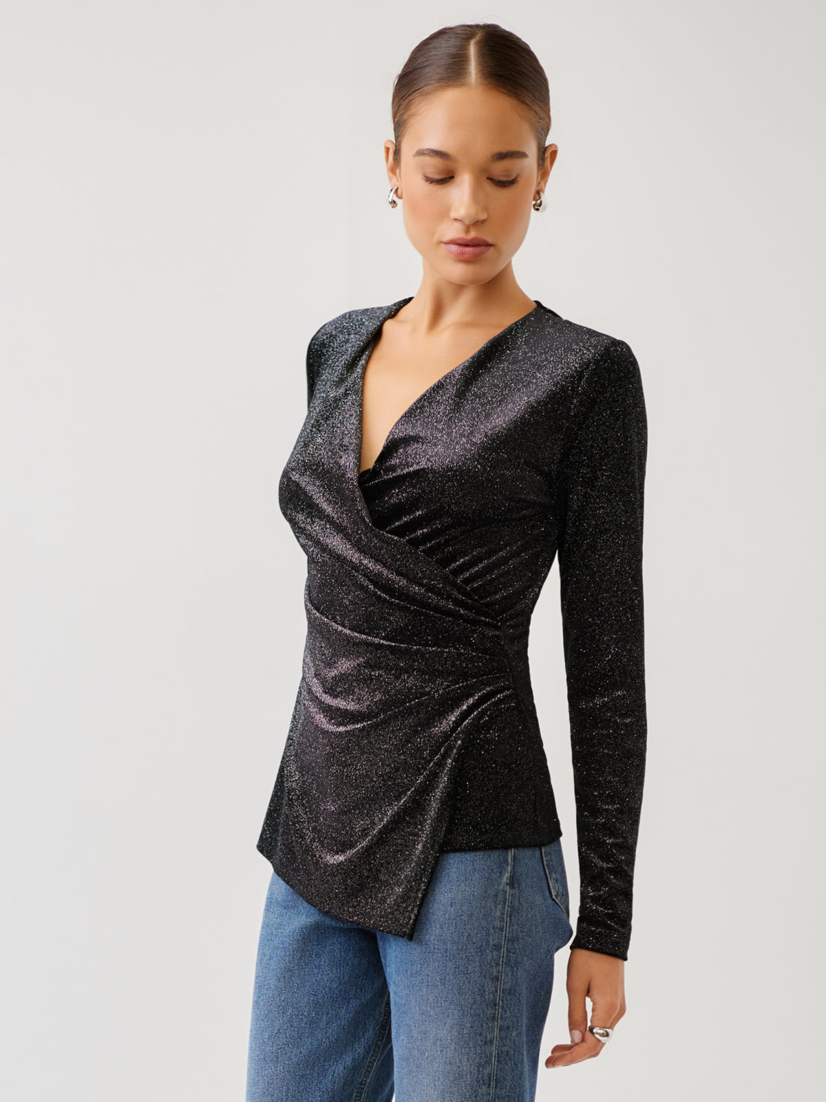 Imara Long Sleeve Wrap Top