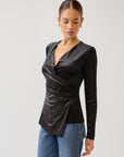 Imara Long Sleeve Wrap Top