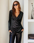 Imara Long Sleeve Wrap Top