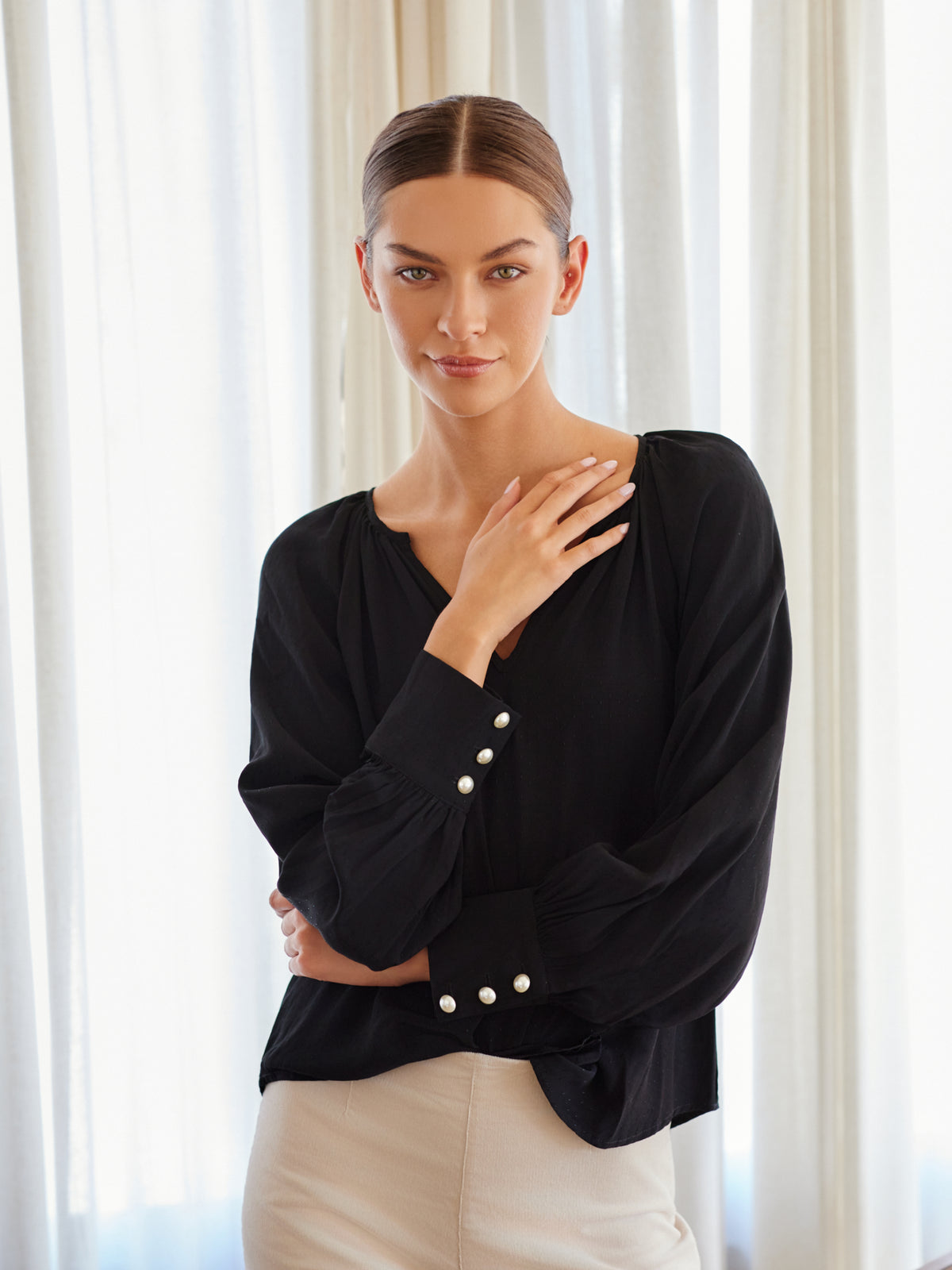 Nica Peasant Top