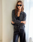 Allora Sequin Denim Shirt Jacket