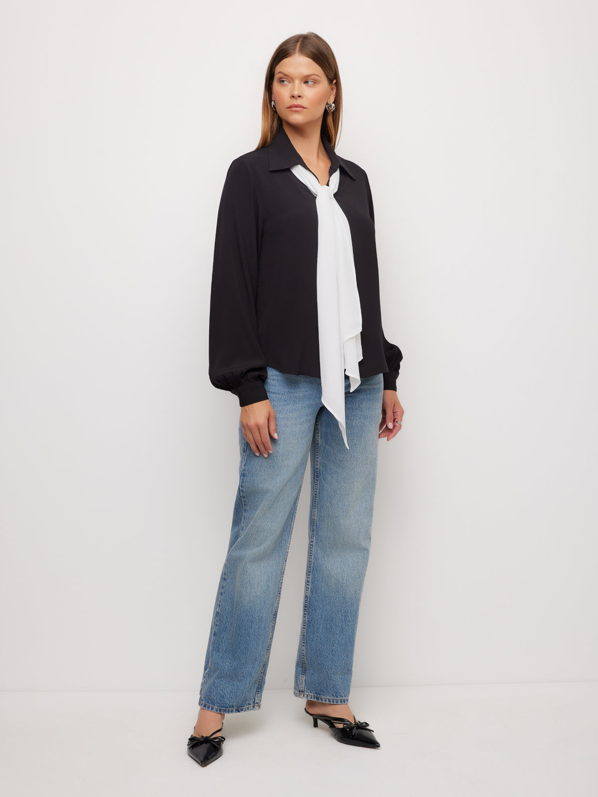 Sicily Detachable Scarf Tie Top
