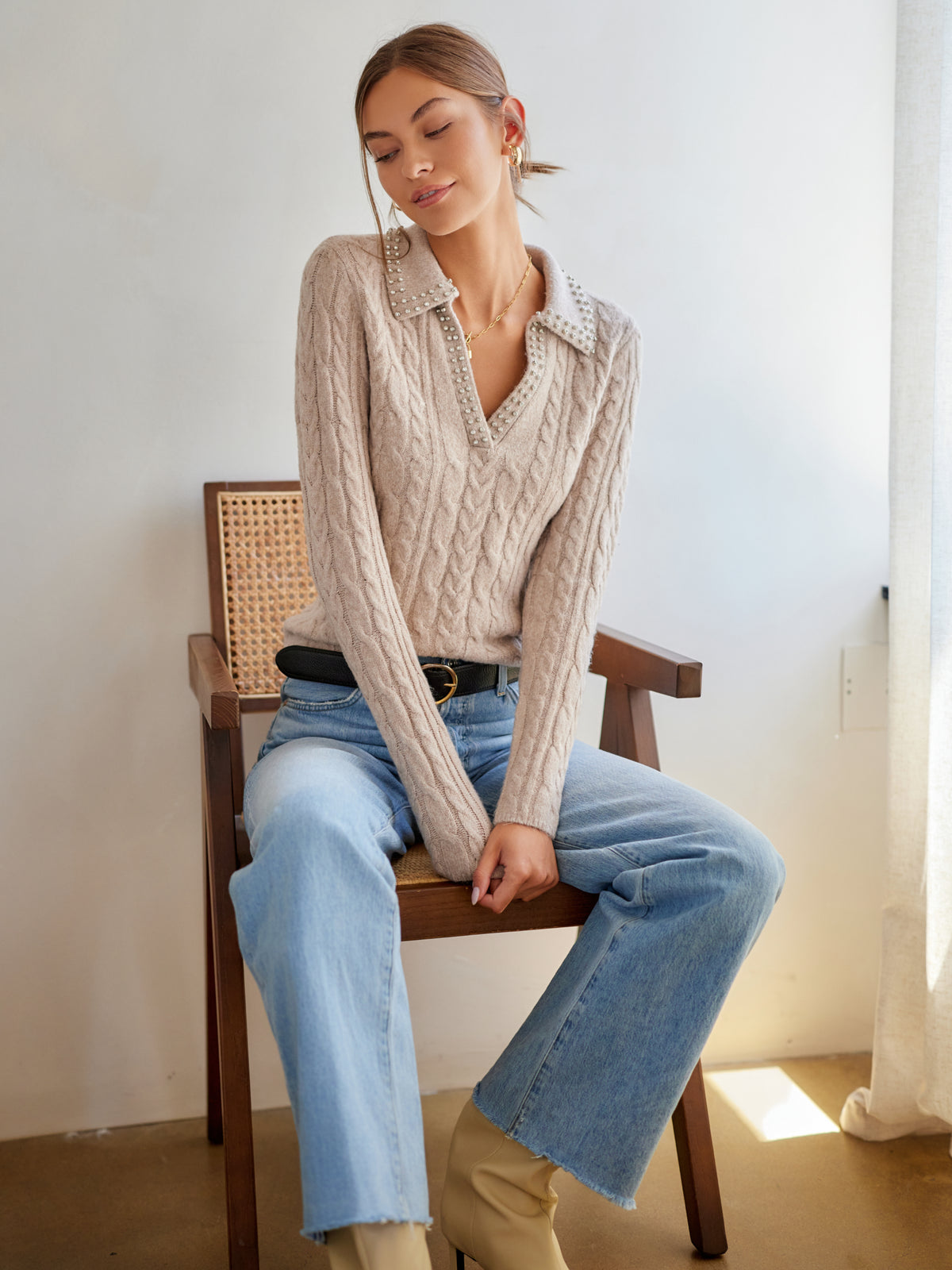 Estelle Cable Knit Sweater