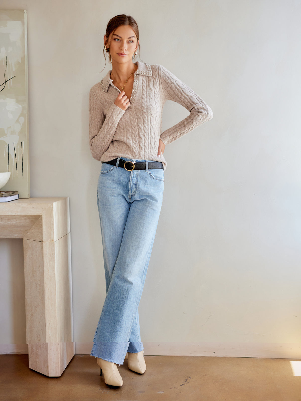 Estelle Cable Knit Sweater