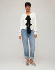 Dena Ribbon Tie Sweater