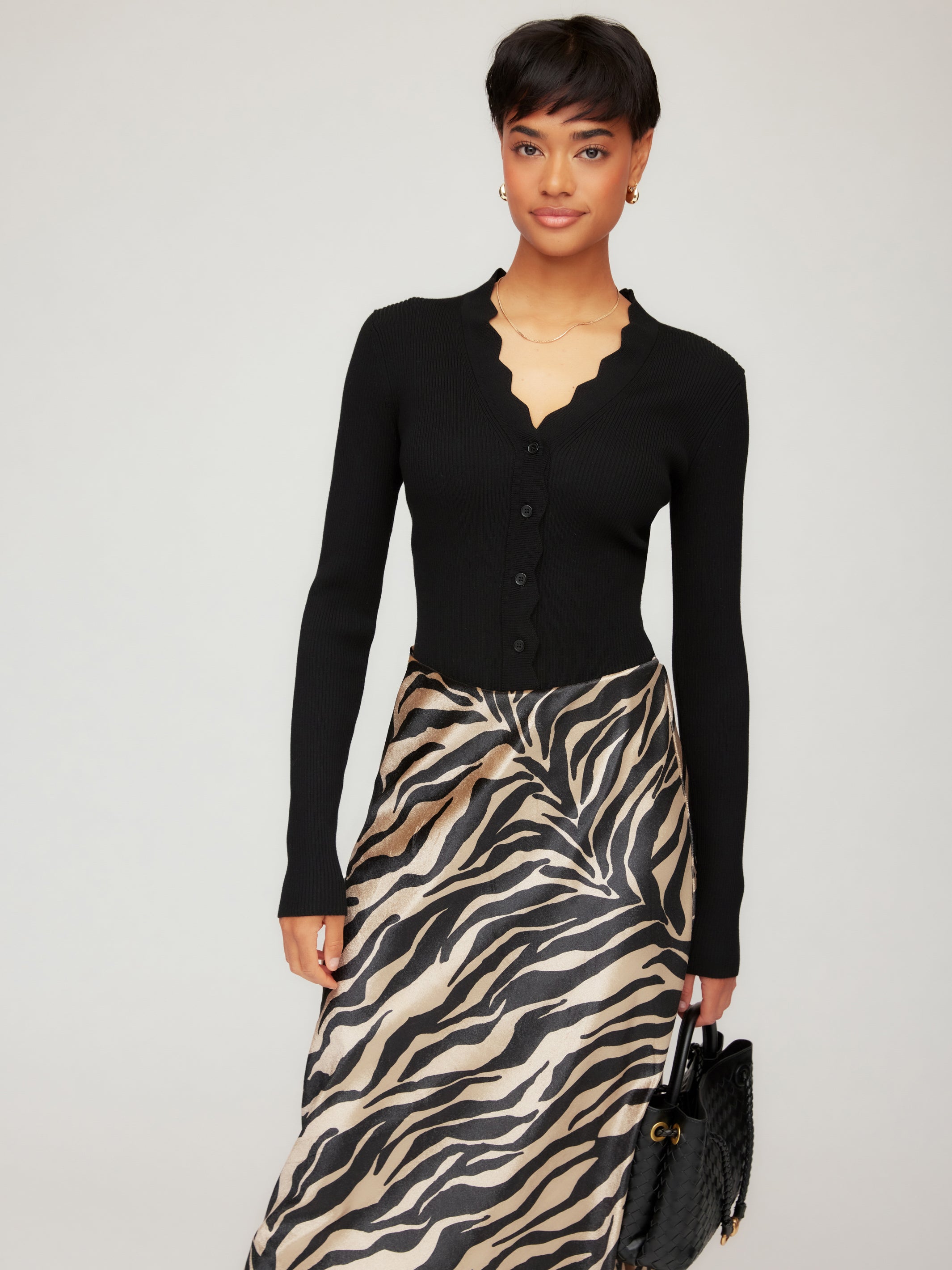 Bliss Scallop Edge Cardigan | Fifteen Twenty Clothing