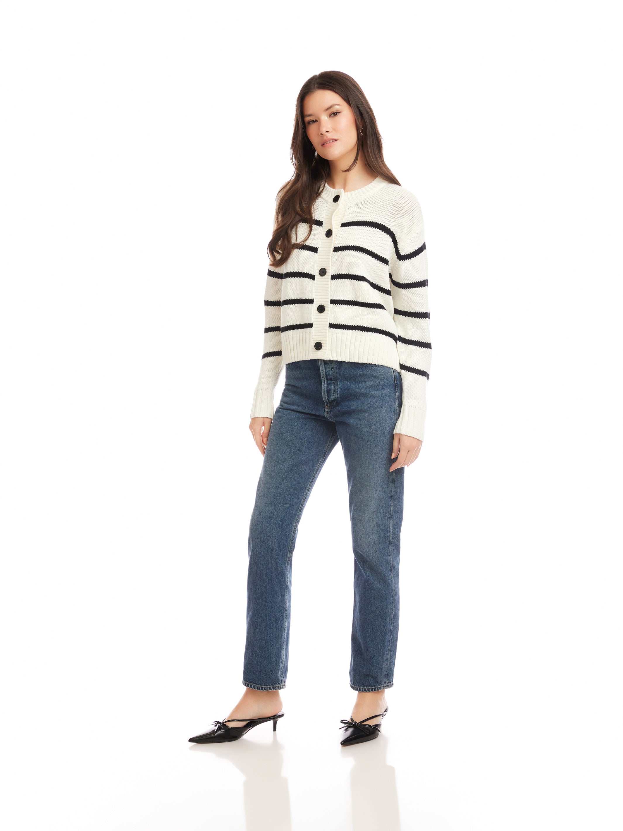 Luca Cardigan Sweater - Classic Stripes, Relaxed Fit, Timeless