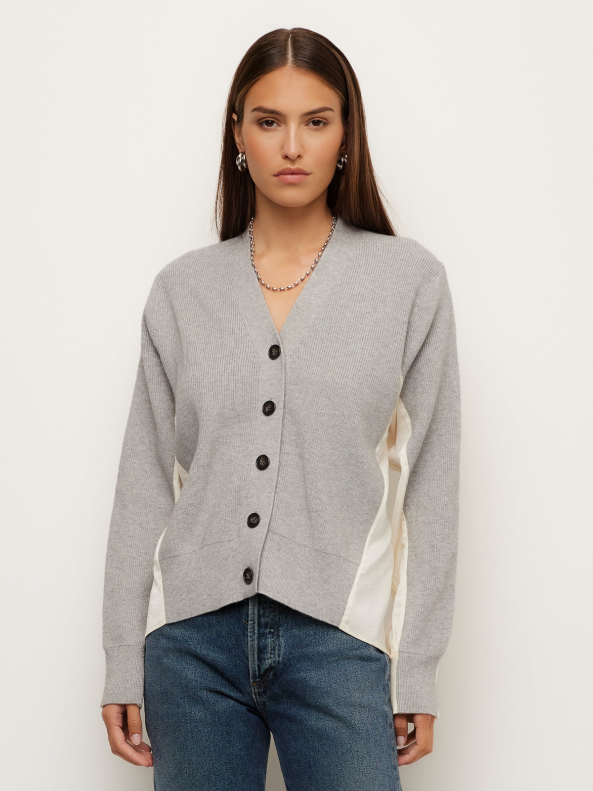 Celine Mixed Media Cardigan