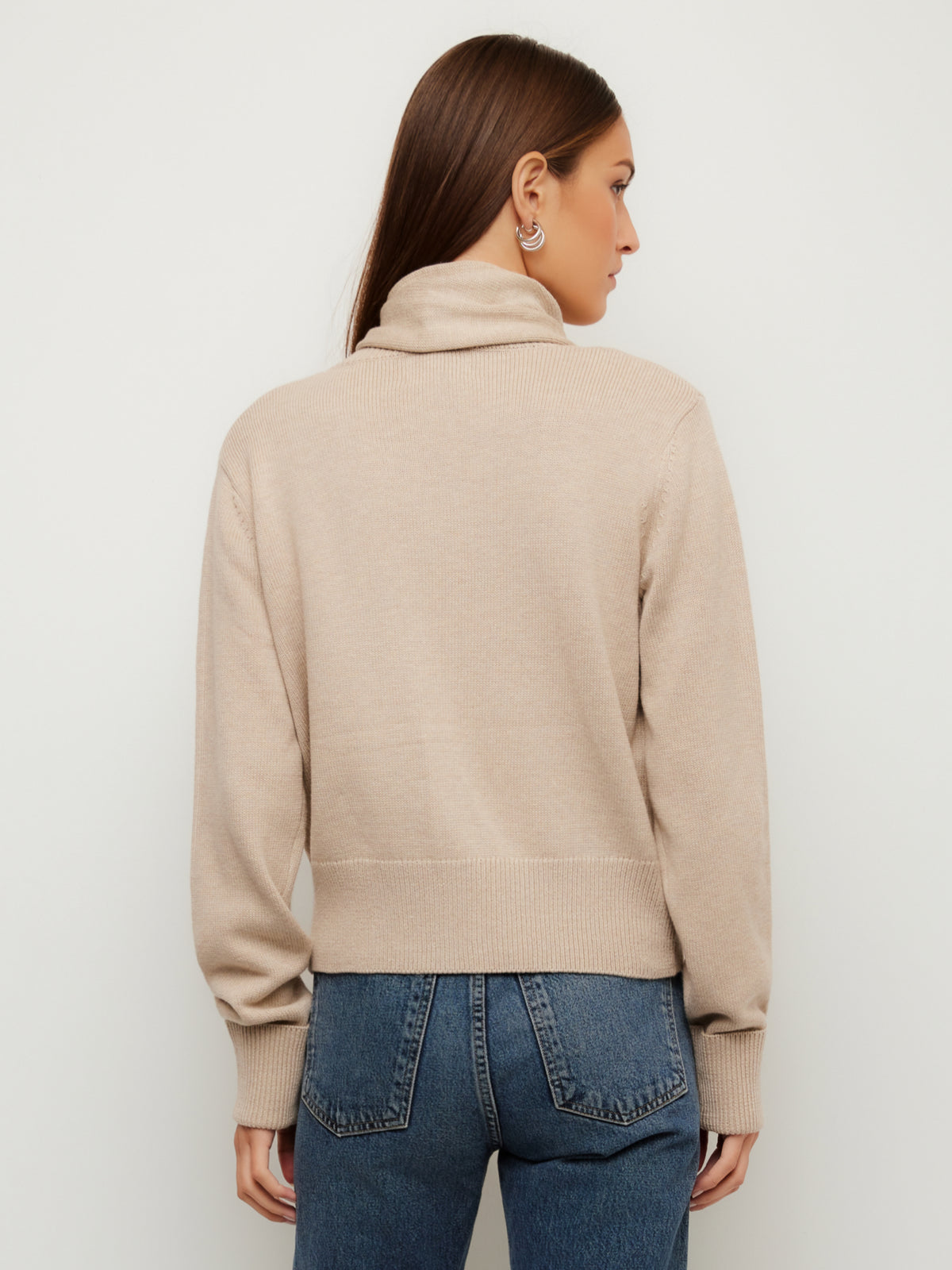 Juni Asymmetrical Scarf Cardigan Sweater