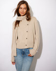 Juni Asymmetrical Scarf Cardigan Sweater
