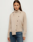 Juni Asymmetrical Scarf Cardigan Sweater