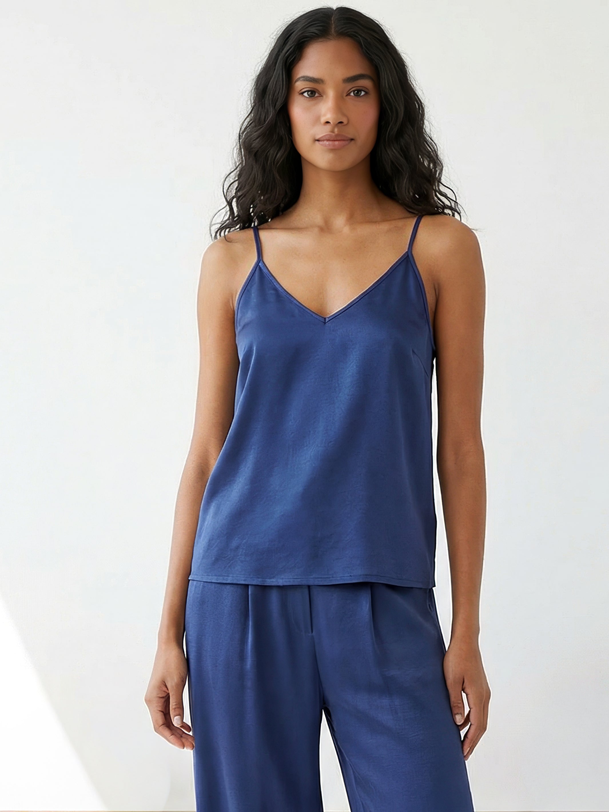 【kyon.01 】AMERI CLARA SATIN TANK TOP CLARA SATIN TANK TOP