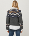 Alina Mixed Media Jacquard Cardigan