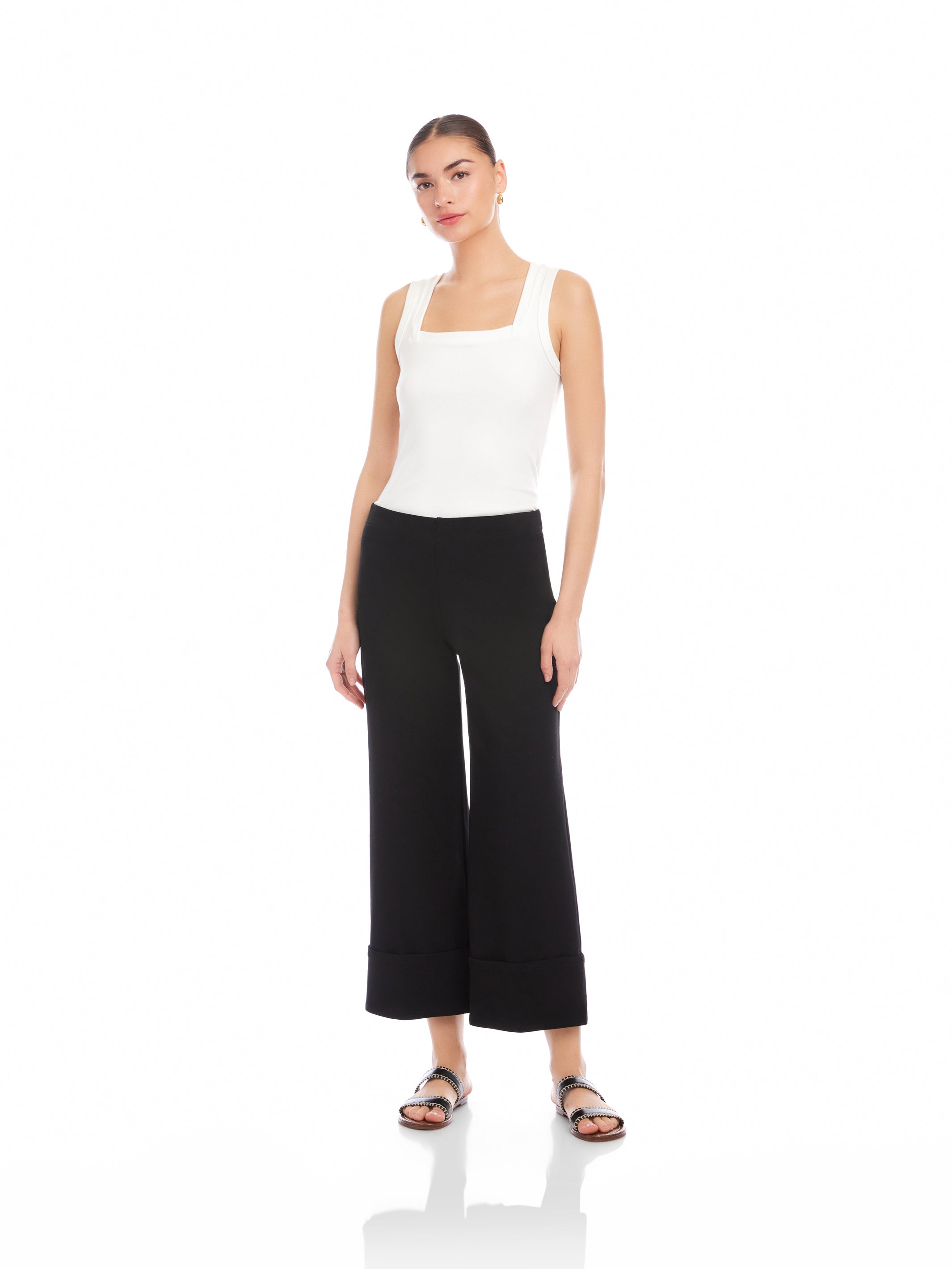Regina Cuff Cropped Pants