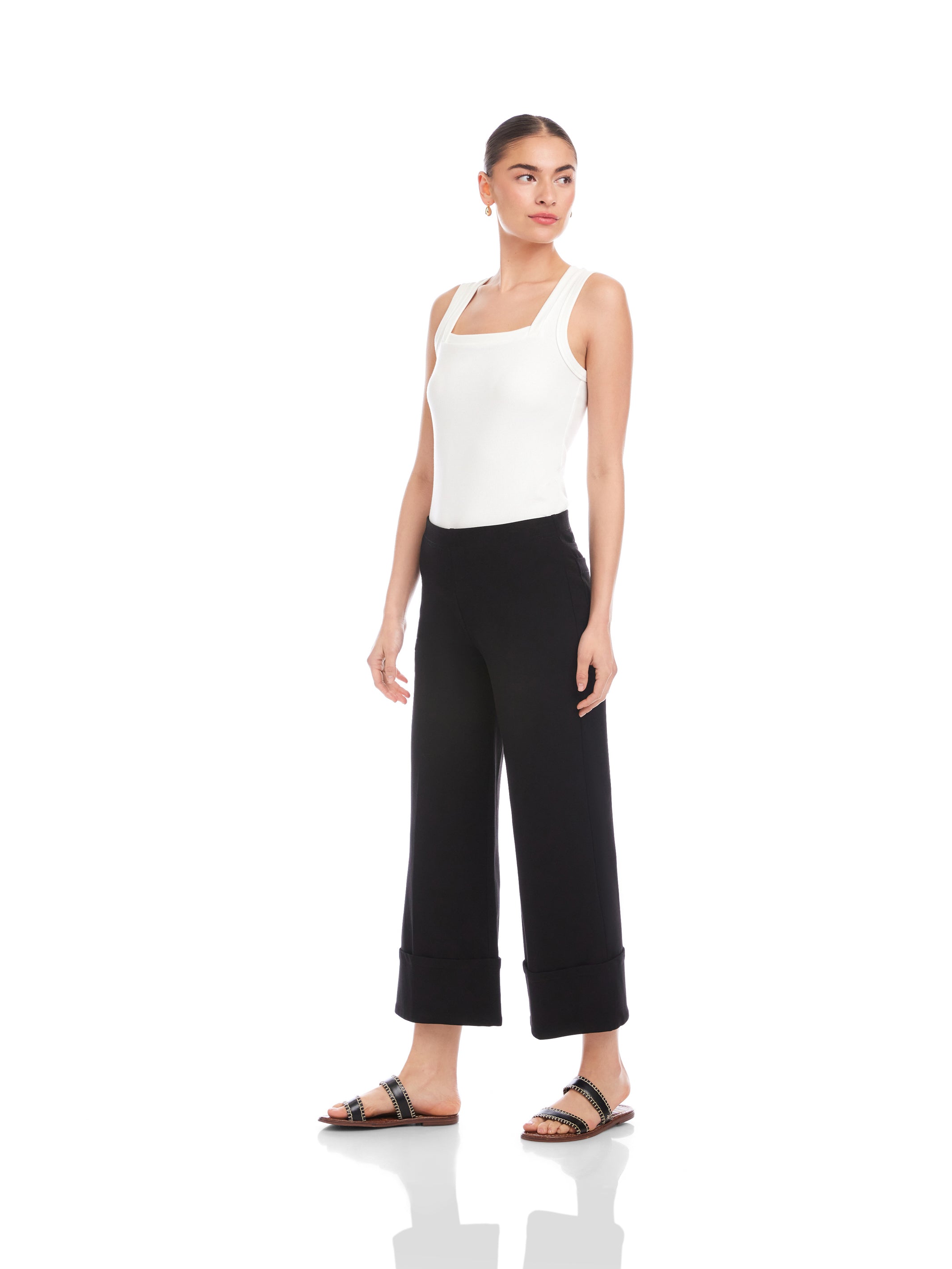 Regina Cuff Cropped Pants
