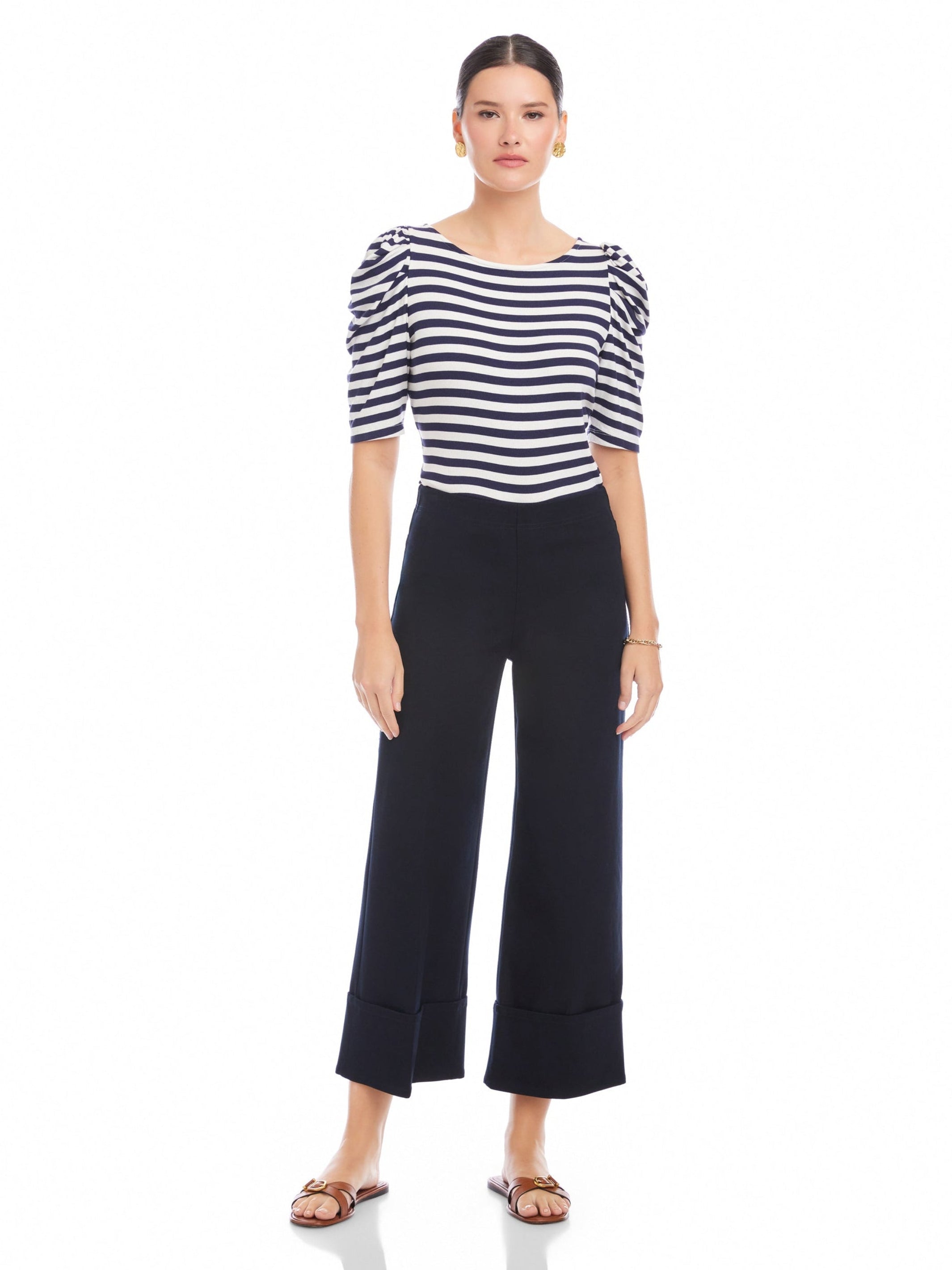 Regina Cuff Cropped Pants