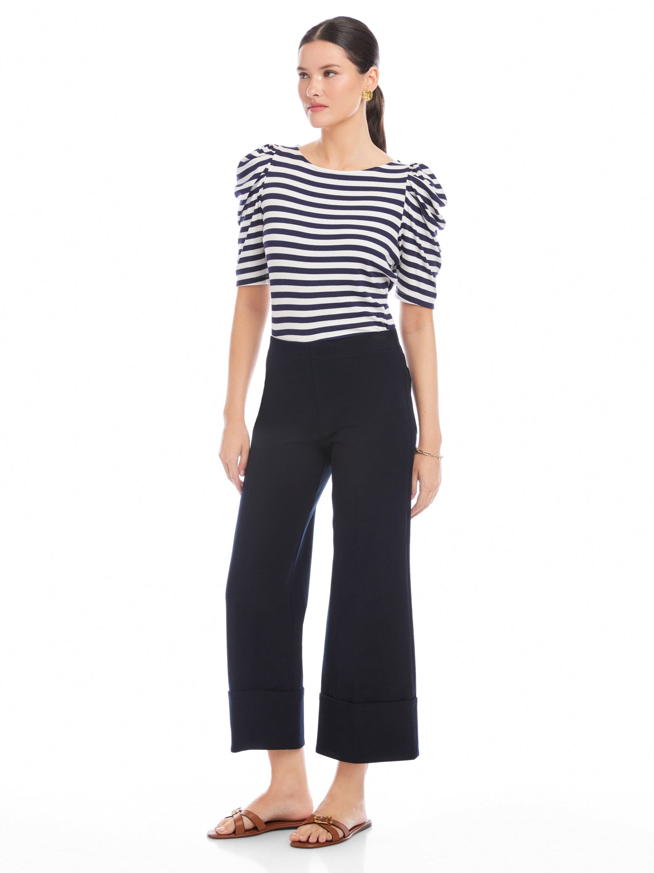Regina Cuff Cropped Pants